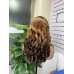 #4/30/4 Double Drawn Bouncy Curl 13x4 Transparent Lace Full Frontal 300% Density Wig